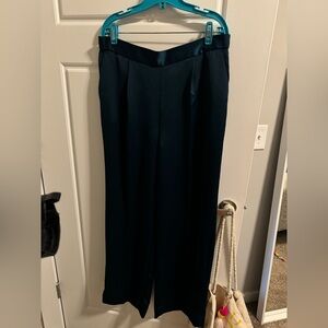 Banana Republic Wide Leg Satin Trousers